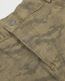 Multi Pockets Khaki Camo Barrel Jeans | Inflation Streetwear