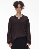 V-neck Long Sleeve Waffle Tees | Inflation Streetwear