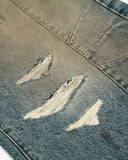 Dirty Ripped Barrel Jeans | Inflation Streetwear