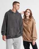 French Terry Washed Distressed Hoodies | Inflation Streetwear