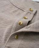 Blank Henley Neck Casual T-Shirt | Inflation Streetwear