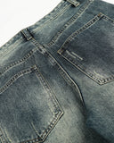 Acid Washed Ripped Baggy Barrel Jeans | Inflation Streetwear