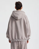 Boxy Fit Acid Washed Fleece Zip Up Hoodies | Inflation Streetwear