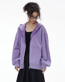 Acid Wash French Terry Zip Up Hoodies | Inflation Streetwear