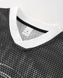 Mesh Skeleton Print Long Sleeve Tee | Inflation Streetwear