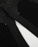 Black Patchwork Barrel Jeans | Inflation Streetwear