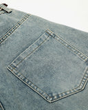 Acid Wash Stitching Baggy Jeans | Inflation Streetwear