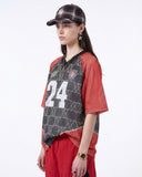 Color-Block Oversized Mesh Jersey | Inflation Streetwear