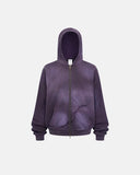 Distressed Monkey Washed Zip Up Hoodies | Inflation Streetwear