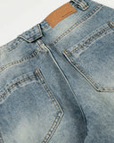 Aicd Washed Whisker Clasp Barrel Jeans | Inflation Streetwear