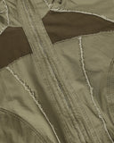 High Neck Distressed Washed Hooded Jacket | Inflation Streetwear