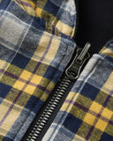 Yellow Plaid Reversible Zip-Up Hoodie | INFLATION Streetwear