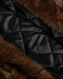 Faux Fur Lined Clasp Bomber Jacket | Inflation Streetwear