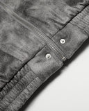 Suede Faux Fur Cotton Padded Jacket | Inflation Streetwear