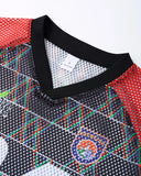 Color-Block Oversized Mesh Jersey | Inflation Streetwear