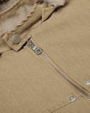 Detachable Hooded Faux Fur Padded Jacket | Inflation Streetwear