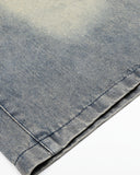 Rhinestone Cross Double Waist Denim Jorts | Inflation Streetwear