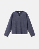 V-neck Long Sleeve Waffle Tees | Inflation Streetwear