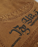 Retro Horse Graphic Clasp Cotton Jacket | Inflation Streetwear