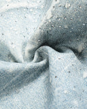 Rhinestone Lightning Baggy Barrel Jeans | Inflation Streetwear