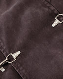 Washed Clasp Fireman Hooded Denim Jacket | Inflation Streetwear