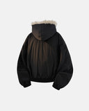 Faux Fur Lined Padded Bomber Jacket | Inflation Streetwear