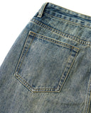 Acid Wash Beaded Studded Flared Baggy Jeans | Inflation Streetwear