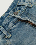 Acid Wash Striped Side Baggy Jeans | Inflation Streetwear