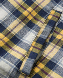 Yellow Plaid Reversible Zip-Up Hoodie | INFLATION Streetwear