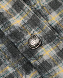 Distressed Dirty Wash Plaid Long Sleeve Shirt | Inflation Streetwear