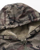 Reversible Camo Faux Fur Cotton Jacket | Inflation Streetwear