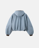 Plush Lining Cropped Hooded Jacket | Inflation Streetwear