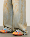 Acid Washed Dirty Baggy Jeans | Inflation Streetwear