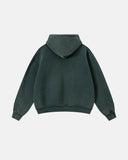 Vintage Washed Fleece Boxy Zip Hoodie | Inflation Streetwear