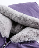 Washed Paint Splatter Faux Fur Lined Bomber Jacket | Inflation Streetwear