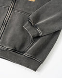 Graphic Acid Wash Zip Up Hoodies | Inflation Streetwear