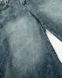 Rhinestone Acid Wash Baggy Jeans | Inflation Streetwear