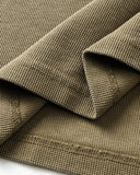 Distressed Wash Waffle Henley T-Shirt | Inflation Streetwear