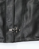 Faux Leather Clasp Jacket | Inflation Streetwear
