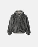 Reversible Faux Fur Hooded Jacket |  Inflation Streetwear