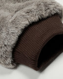 Retro Reversible Faux Fur Jacket | INFLATION Streetwear