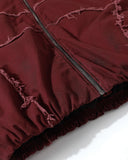 Retro Frayed Hodded Padded Jacket | Inflation Streetwear