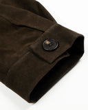 Cropped Suede Cotton Padded Jacket | Inflation Streetwear