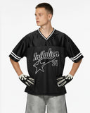 Mesh Patachwork Printing Jersey | Inflation Streetwear