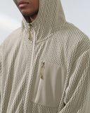 Lightweight Wave Fleece Zip Up Jacket | Inflation Streetwear