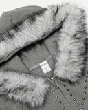 Cropped Studded Zip Up Hoodies | Inflation Streetwear