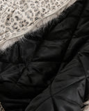Leopard Faux Fur Lined Bomber Jacket | Inflation Streetwear