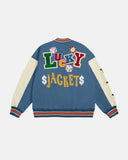 Poker Embroidery Varsity Jacket | Inflation Streetwear
