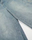 Acid Wash Striped Side Baggy Jeans | Inflation Streetwear