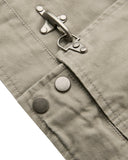 Khaki Canvas Clasp Jacket | Inflation Streetwear